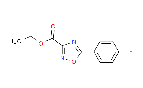 CAS No. 151098-20-3, 3-(ethoxycarbonyl)-5-(4'-fluorophenyl)-1,2,4-oxadiazole