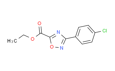CAS No. 163719-69-5, Ethyl 3-(4-chlorophenyl)-1,2,4-oxadiazole-5-carboxylate