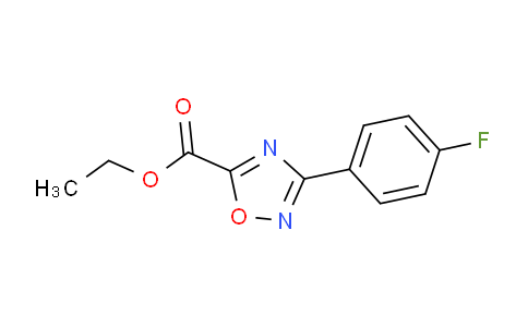 CAS No. 163719-81-1, Ethyl 3-(4-fluorophenyl)-1,2,4-oxadiazole-5-carboxylate