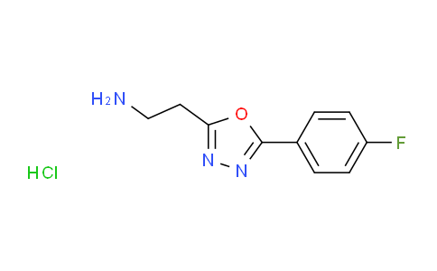 CAS No. 1228878-58-7, 2-(5-(4-Fluorophenyl)-1,3,4-oxadiazol-2-yl)ethanamine hydrochloride
