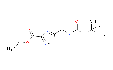 CAS No. 164029-34-9, Ethyl 5-((tert-butoxycarbonylamino)methyl)-1,2,4-oxadiazole-3-carboxylate