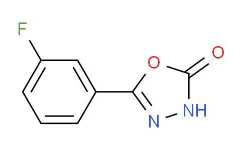 CAS No. 1044766-12-2, 5-(3-Fluorophenyl)-1,3,4-oxadiazol-2(3H)-one