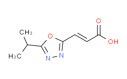 CAS No. 1351395-65-7, (2E)-3-[5-(propan-2-yl)-1,3,4-oxadiazol-2-yl]prop-2-enoic acid
