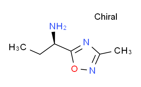 CAS No. 731848-94-5, (1R)-1-(3-methyl-1,2,4-oxadiazol-5-yl)propan-1-amine