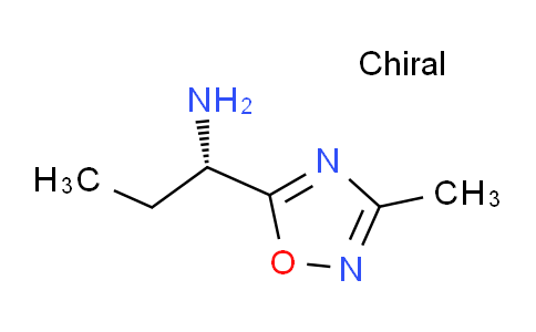 CAS No. 1604335-51-4, (1S)-1-(3-methyl-1,2,4-oxadiazol-5-yl)propan-1-amine