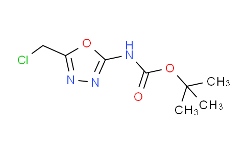 CAS No. 1357247-93-8, tert-butyl N-[5-(chloromethyl)-1,3,4-oxadiazol-2-yl]carbamate