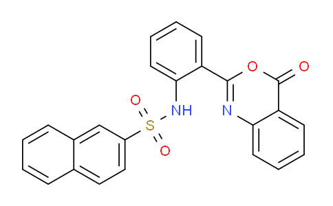 CAS No. 10128-55-9, N-(2-(4-oxo-4H-benzo[d][1,3]oxazin-2-yl)phenyl)naphthalene-2-sulfonamide