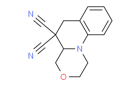 CAS No. 87699-07-8, 1,2,4,4A-tetrahydro-[1,4]oxazino[4,3-a]quinoline-5,5(6H)-dicarbonitrile