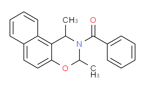 CAS No. 6640-41-1, (1,3-Dimethyl-1H-naphtho[1,2-e][1,3]oxazin-2(3H)-yl)(phenyl)methanone