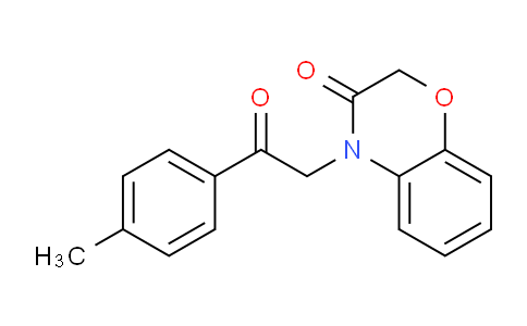 CAS No. 105492-44-2, 4-(2-oxo-2-(p-tolyl)ethyl)-2H-benzo[b][1,4]oxazin-3(4H)-one