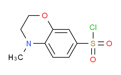 CAS No. 368869-93-6, 4-Methyl-3,4-dihydro-2H-1,4-benzoxazine-7-sulfonyl chloride