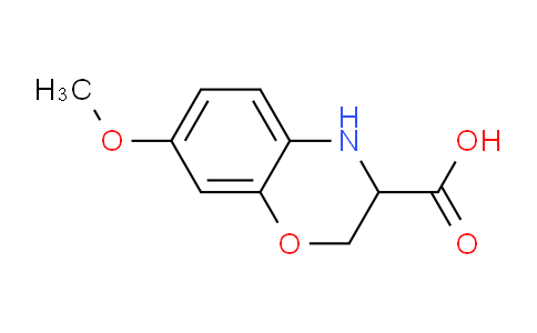 CAS No. 1251023-38-7, 7-Methoxy-3,4-dihydro-2H-benzo[b][1,4]oxazine-3-carboxylic acid