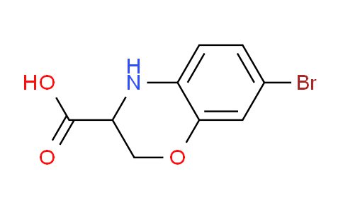 CAS No. 1260641-60-8, 7-Bromo-3,4-dihydro-2H-benzo[b][1,4]oxazine-3-carboxylic acid