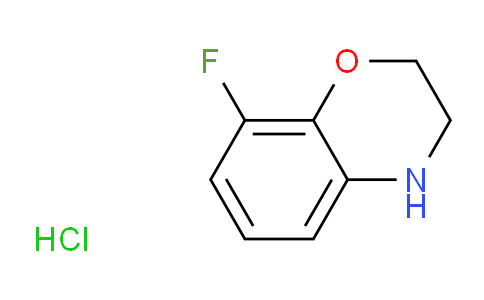 CAS No. 1210389-26-6, 8-Fluoro-3,4-dihydro-2H-benzo[b][1,4]oxazine hydrochloride
