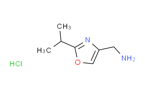 CAS No. 1052546-96-9, (2-Isopropyloxazol-4-yl)methanamine hydrochloride