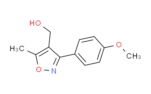 CAS No. 495417-36-2, (3-(4-Methoxyphenyl)-5-methylisoxazol-4-yl)methanol