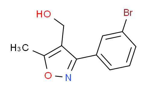 CAS No. 1267064-40-3, (3-(3-Bromophenyl)-5-methylisoxazol-4-yl)methanol