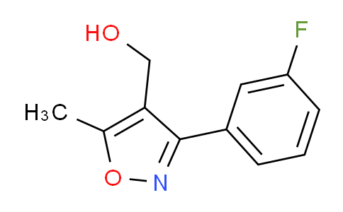 CAS No. 1159251-38-3, (3-(3-Fluorophenyl)-5-methylisoxazol-4-yl)methanol