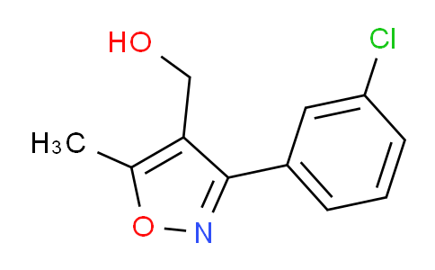 CAS No. 495417-32-8, (3-(3-Chlorophenyl)-5-methylisoxazol-4-yl)methanol