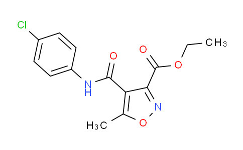 CAS No. 134889-04-6, Ethyl 4-((4-chlorophenyl)carbamoyl)-5-methylisoxazole-3-carboxylate