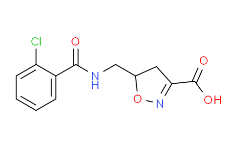 CAS No. 339101-05-2, 5-((2-Chlorobenzamido)methyl)-4,5-dihydroisoxazole-3-carboxylic acid
