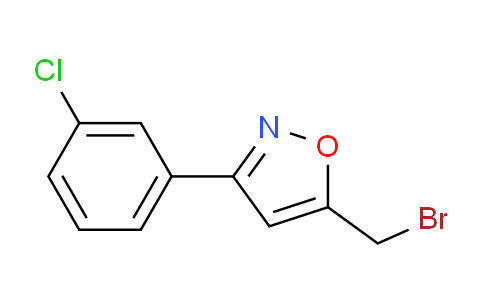 CAS No. 205928-88-7, 5-(Bromomethyl)-3-(3-chlorophenyl)isoxazole