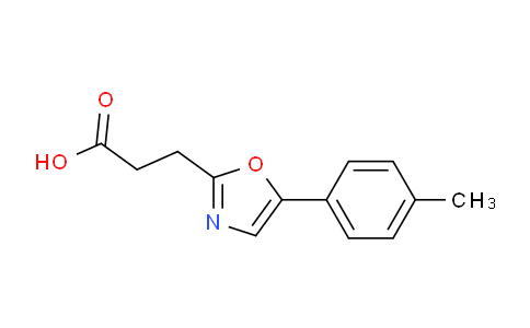 CAS No. 705962-58-9, 3-(5-(p-Tolyl)oxazol-2-yl)propanoic acid