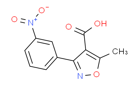 CAS No. 38694-05-2, 5-Methyl-3-(3-nitrophenyl)isoxazole-4-carboxylic acid