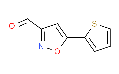 CAS No. 465514-11-8, 5-(Thiophen-2-yl)isoxazole-3-carbaldehyde