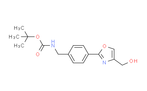 CAS No. 886363-38-8, tert-Butyl 4-(4-(hydroxymethyl)oxazol-2-yl)benzylcarbamate