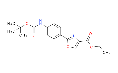 CAS No. 886363-48-0, Ethyl 2-(4-((tert-butoxycarbonyl)amino)phenyl)oxazole-4-carboxylate