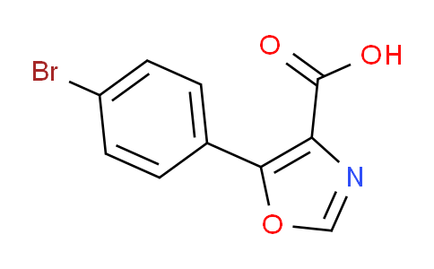 CAS No. 1249008-71-6, 5-(4-Bromophenyl)oxazole-4-carboxylic acid