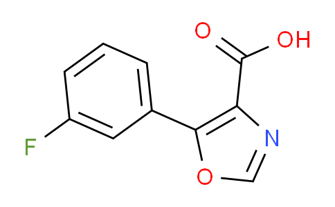 CAS No. 1083401-22-2, 5-(3-Fluorophenyl)oxazole-4-carboxylic acid