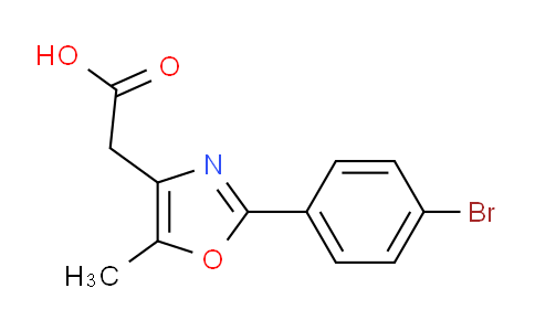 CAS No. 328918-82-7, 2-(2-(4-Bromophenyl)-5-methyloxazol-4-yl)acetic acid