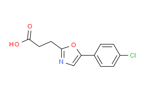 CAS No. 23464-95-1, 3-(5-(4-chlorophenyl)oxazol-2-yl)propanoic acid