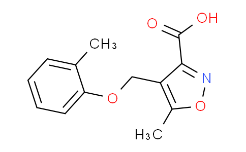 CAS No. 905808-63-1, 5-Methyl-4-((o-tolyloxy)methyl)isoxazole-3-carboxylic acid