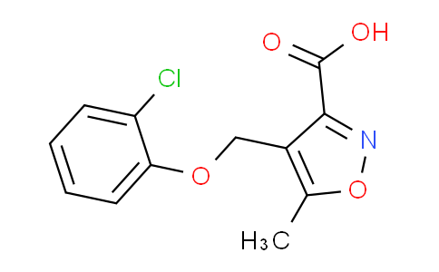 CAS No. 905810-50-6, 4-((2-Chlorophenoxy)methyl)-5-methylisoxazole-3-carboxylic acid