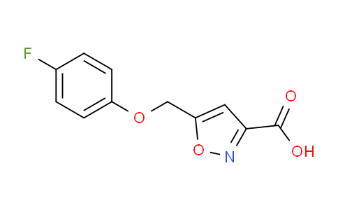 CAS No. 932917-26-5, 5-((4-Fluorophenoxy)methyl)isoxazole-3-carboxylic acid