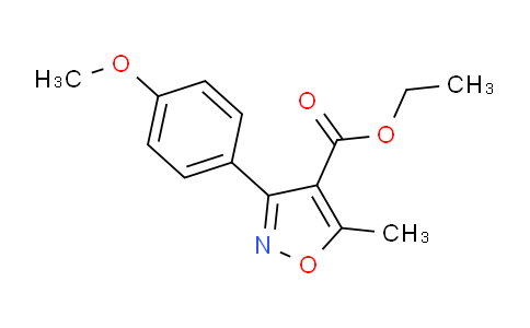 CAS No. 495417-31-7, ethyl 3-(4-methoxyphenyl)-5-methylisoxazole-4-carboxylate