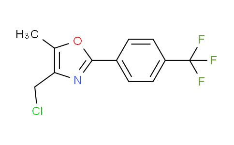 CAS No. 174258-39-0, 4-(Chloromethyl)-5-methyl-2-(4-(trifluoromethyl)phenyl)oxazole