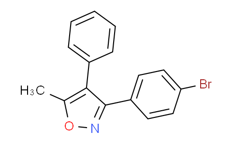 CAS No. 181697-19-8, 3-(4-Bromophenyl)-5-methyl-4-phenylisoxazole
