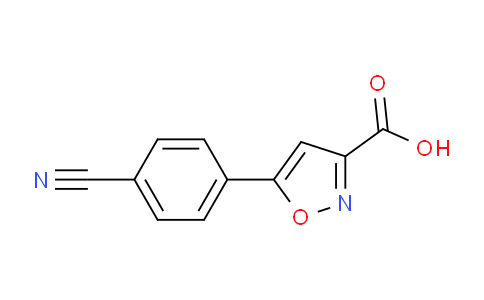 CAS No. 1375064-45-1, 5-(4-cyanophenyl)isoxazole-3-carboxylic acid