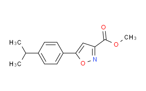CAS No. 1375064-54-2, methyl 5-(4-isopropylphenyl)isoxazole-3-carboxylate