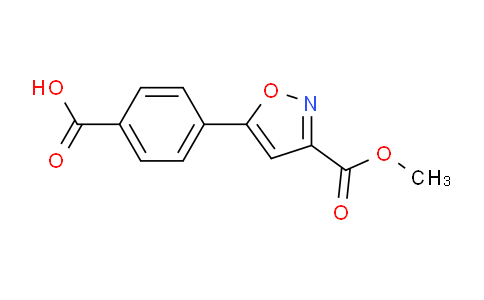 CAS No. 1375064-52-0, 4-(3-(methoxycarbonyl)isoxazol-5-yl)benzoic acid