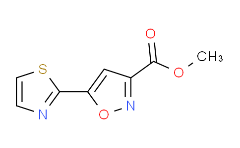CAS No. 1375064-47-3, methyl 5-(thiazol-2-yl)isoxazole-3-carboxylate