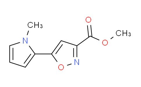 CAS No. 1375064-53-1, methyl 5-(1-methyl-1H-pyrrol-2-yl)isoxazole-3-carboxylate