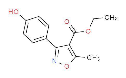 CAS No. 1071788-87-8, ethyl 3-(4-hydroxyphenyl)-5-methylisoxazole-4-carboxylate