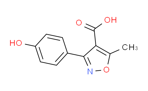 CAS No. 92286-62-9, 3-(4-hydroxyphenyl)-5-methylisoxazole-4-carboxylic acid