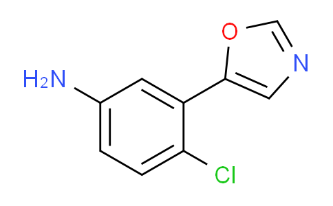 CAS No. 521983-07-3, 4-Chloro-3-(oxazol-5-yl)aniline