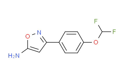 CAS No. 1020955-05-8, 3-(4-(Difluoromethoxy)phenyl)isoxazol-5-amine